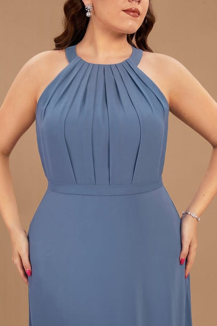 Robe Chic Mousseline Drapée - gallery 8