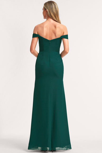 Robe Chic Mousseline Émeraude - gallery 6