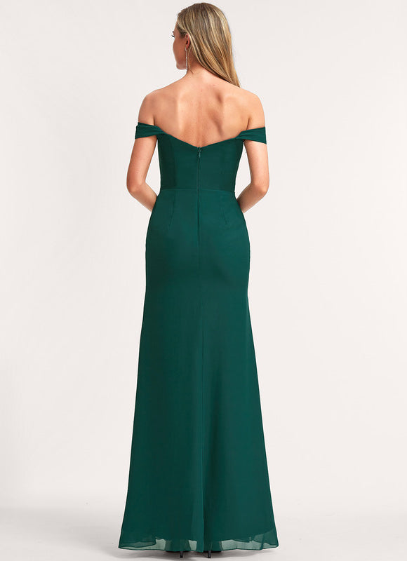 Robe Chic Mousseline Émeraude - gallery 6