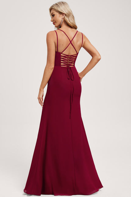 Robe Chic Sirène Bordeaux - gallery 4