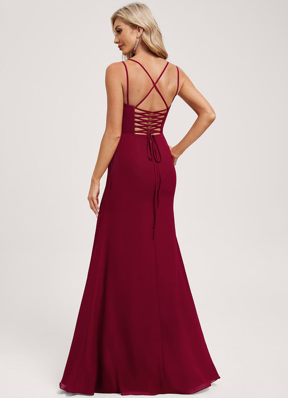 Robe Chic Sirène Bordeaux - gallery 4