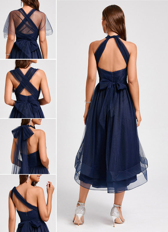 Robe Chic Drapée Moderne - gallery 1