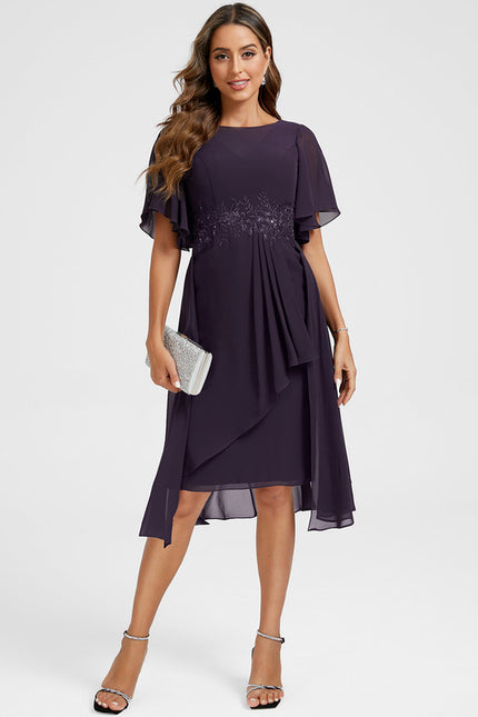 Robe Chic Mauve Fluide - gallery 4