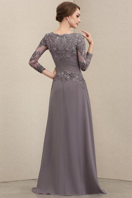 Robe Chic Gris Élégant - gallery 3