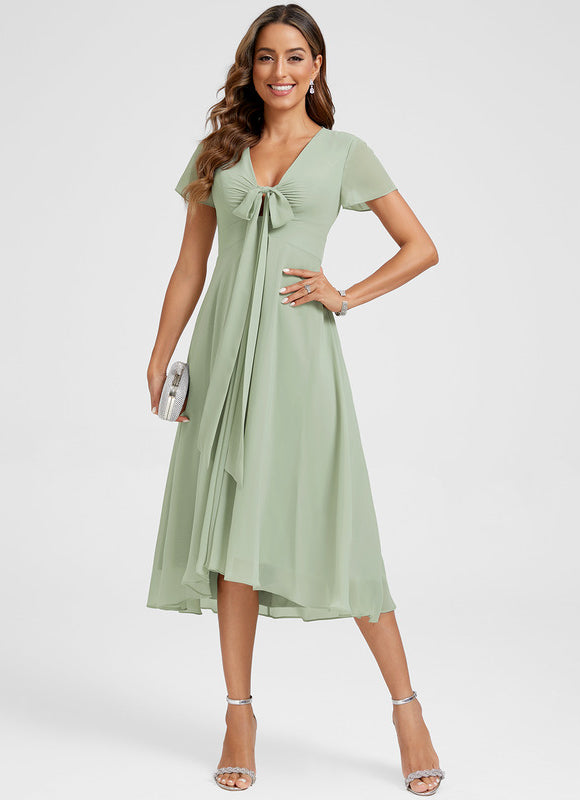 Robe Chic Fluide À Nouer - gallery 3