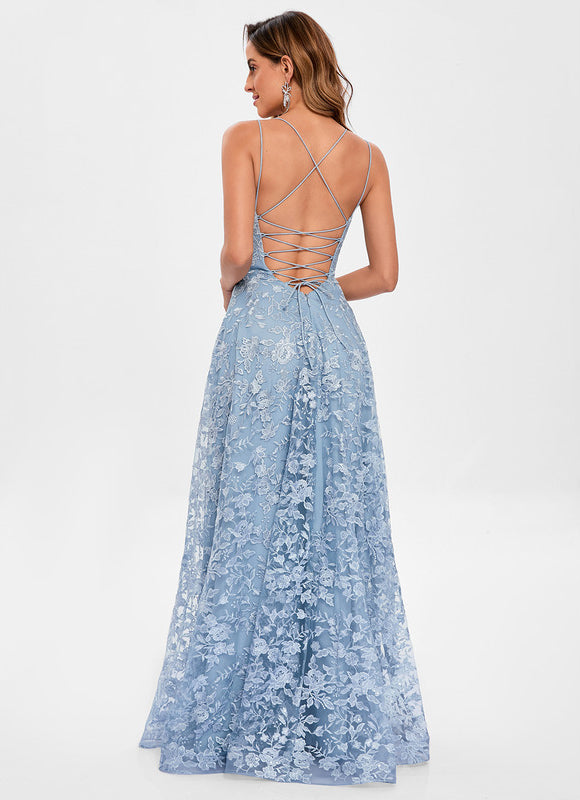 Robe Chic Fleurie Céleste - gallery 5