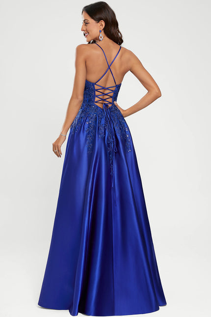 Robe Chic Éclat Azur Satiné - gallery 8