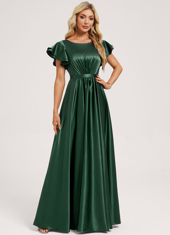 Robe Chic Longue Satinée Flottante - gallery 1