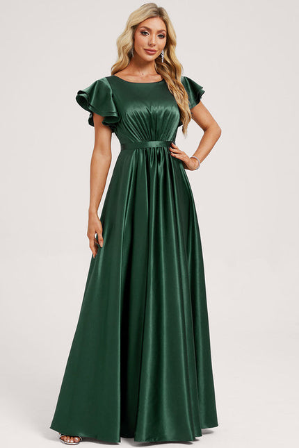 Robe Chic Longue Satinée Flottante - gallery 1