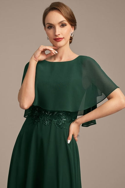 Robe Chic Émeraude Fluidité - gallery 1