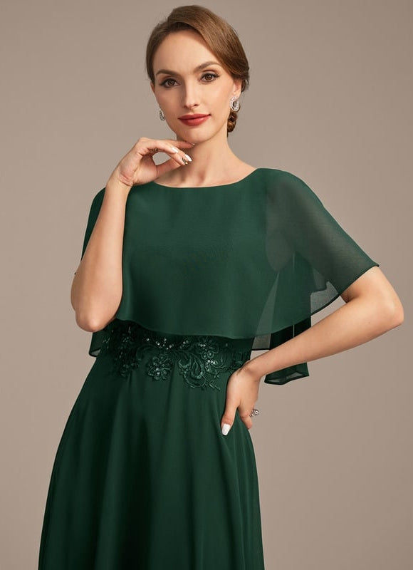 Robe Chic Émeraude Fluidité - gallery 1