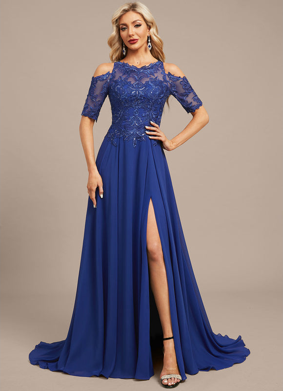 Robe Chic Bleue Éblouissante