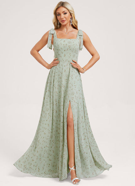 Robe Chic Longue Verte Élégante