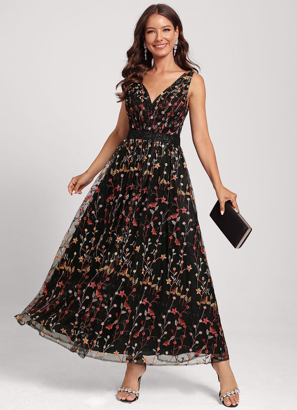 Robe Chic Botanique Noir