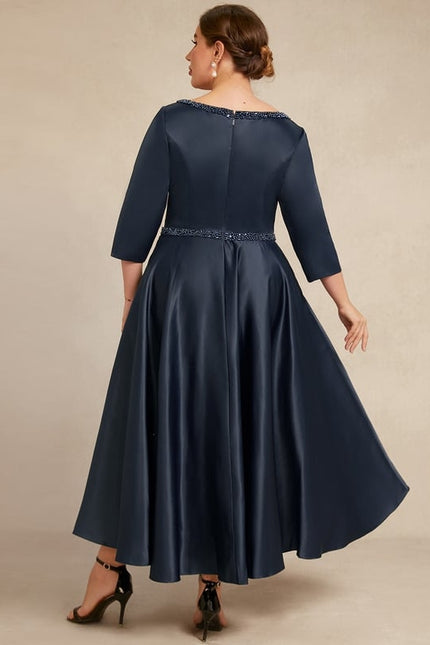 Robe Chic Élégance Satinée Moderne - gallery 4