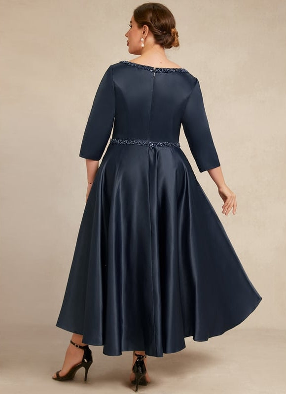 Robe Chic Élégance Satinée Moderne - gallery 4