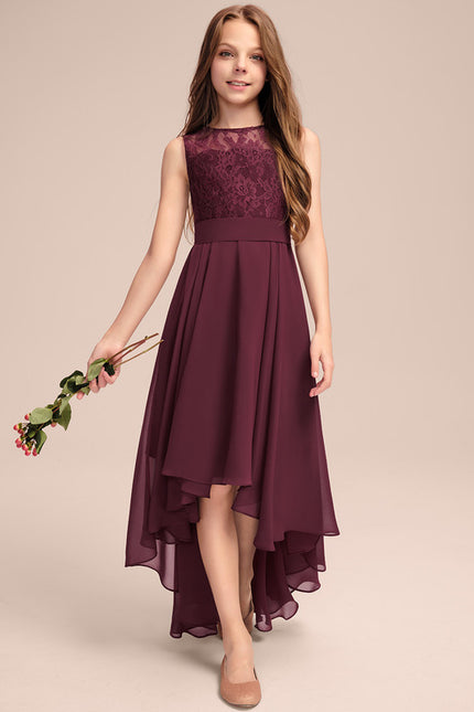 Robe Chic Junior Dentelle Asymétrique - gallery 1