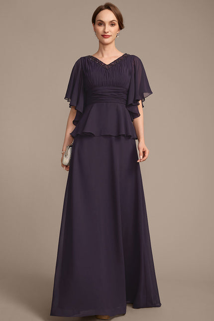 Robe Chic Plissée Améthyste