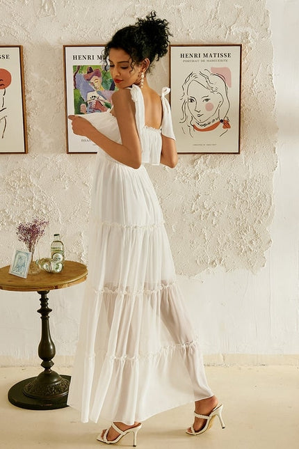 Robe Blanche Chic Pour Mariage - gallery 2