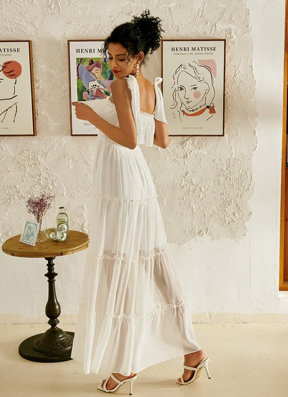 Robe Blanche Chic Pour Mariage - gallery 2