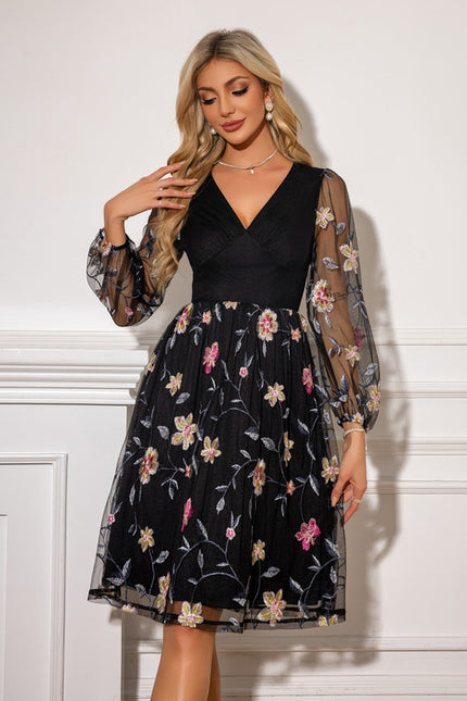 Robe Chic Brodée Élégante - gallery 4