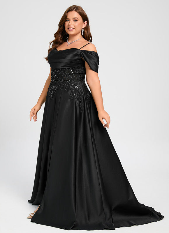 Robe Chic Satin Noir Élégant - gallery 8