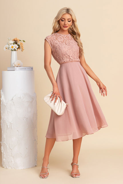 Robe Chic Violette Élégante - gallery 2