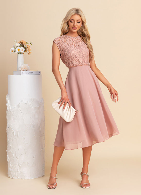 Robe Chic Violette Élégante - gallery 2