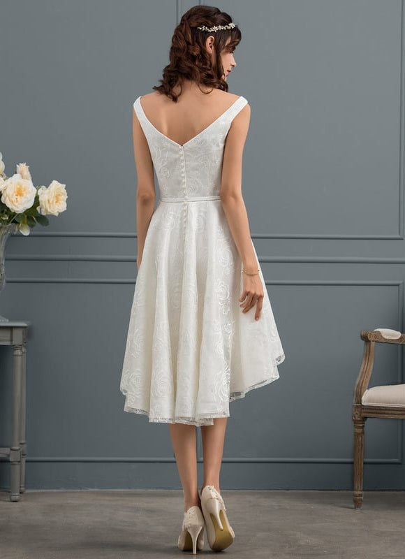 Robe Chic Dentelle Évasée - gallery 4