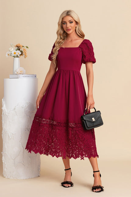 Robe Chic Bordeaux Romantique - gallery 5