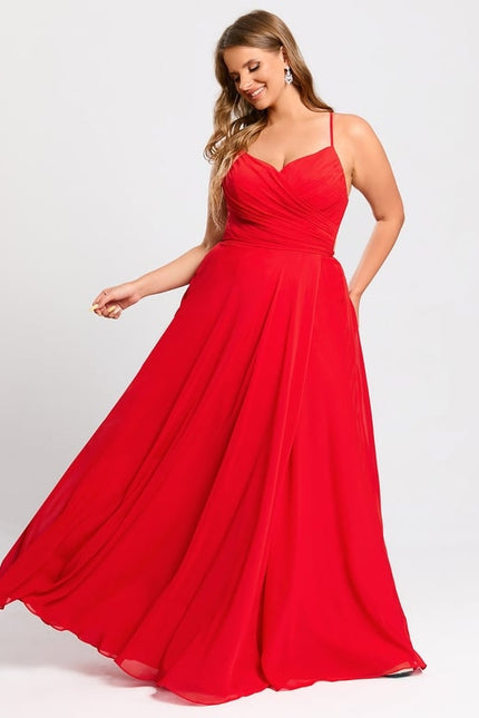 Robe Chic Rouge Élégante - gallery 6