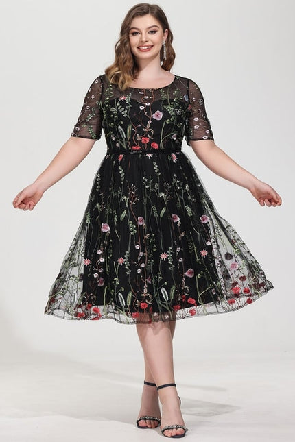Robe Bohème Chic Dentelle Noire - gallery 7