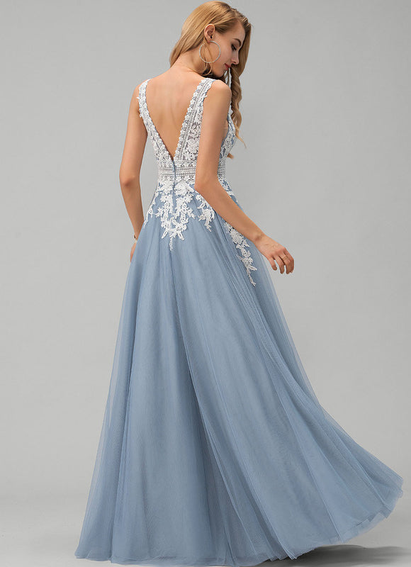 Robe Chic Glamour Tulle Longueur - gallery 3