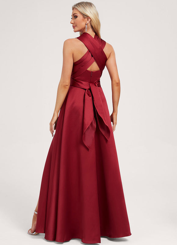 Robe Chic Longue Décolleté Croisé - gallery 4