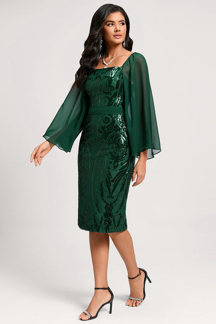 Robe Chic Mousseline Pailletée - gallery 3