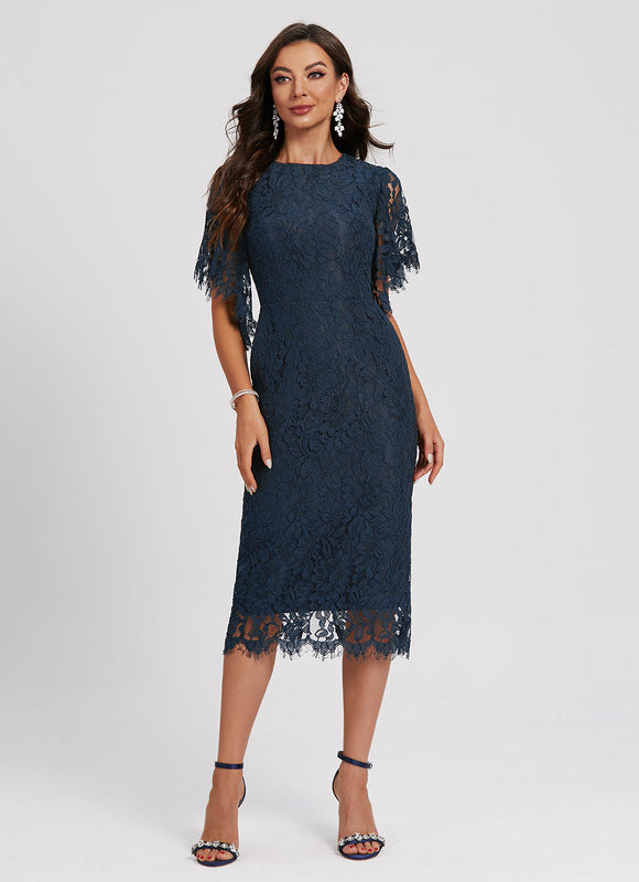 Robe Chic Cocktail Dentelle - gallery 3