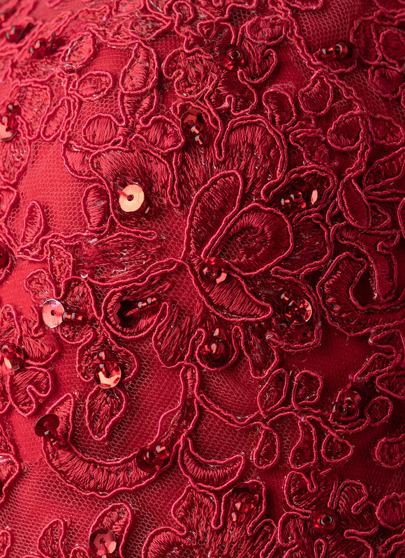 Robe Chic Satin Éclat Rubis - gallery 6