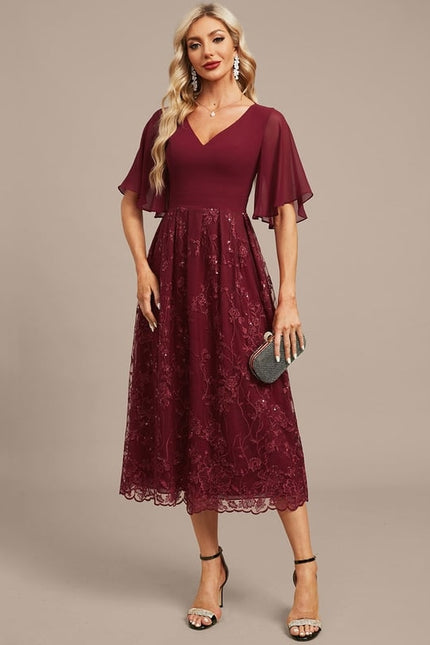 Robe Chic Émeraude Fluide - gallery 4