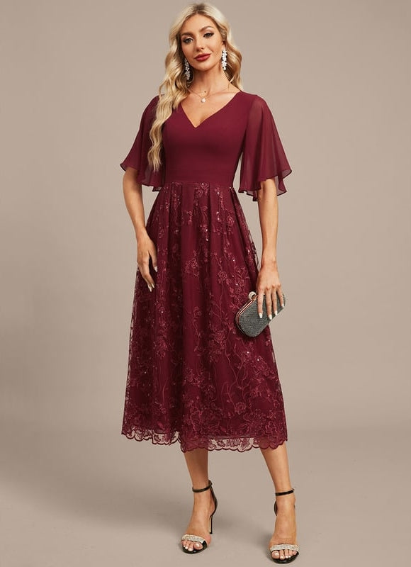 Robe Chic Émeraude Fluide - gallery 4