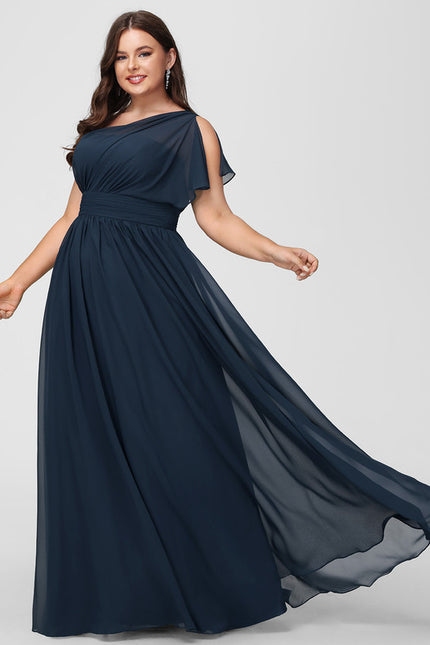 Robe Chic Asymétrique Beige - gallery 5