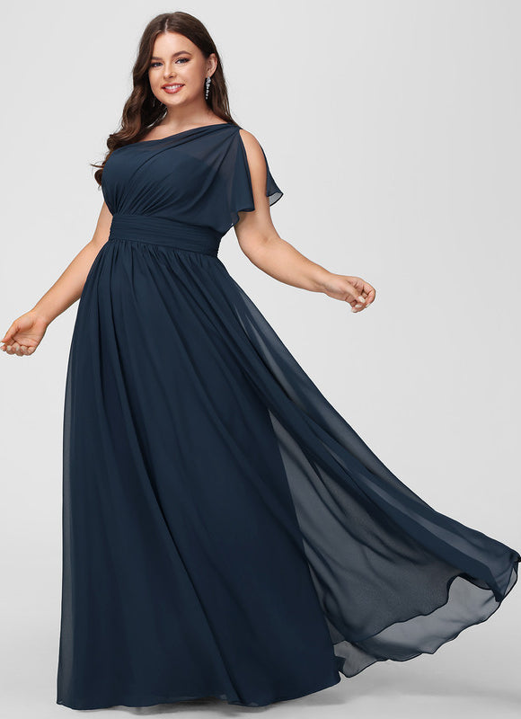 Robe Chic Asymétrique Beige - gallery 5
