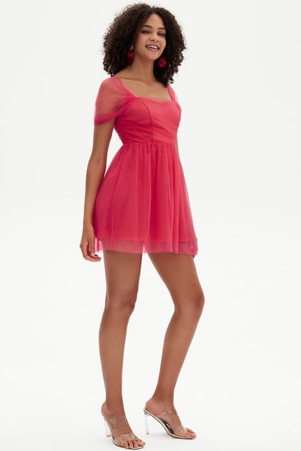 Robe Chic Tulle Fuchsia - gallery 1