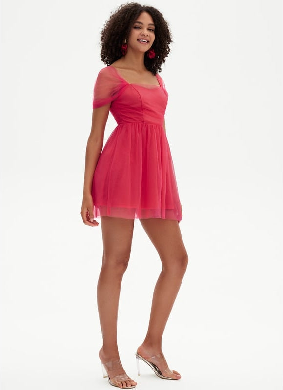 Robe Chic Tulle Fuchsia - gallery 1