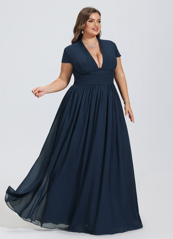 Robe Chic Longue Verte Fluide - gallery 4