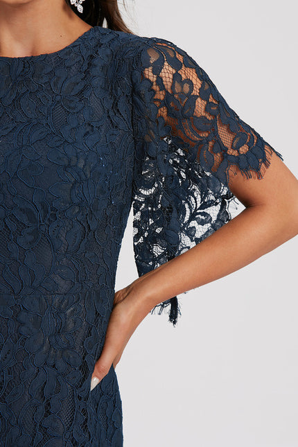 Robe Chic Cocktail Dentelle - gallery 6