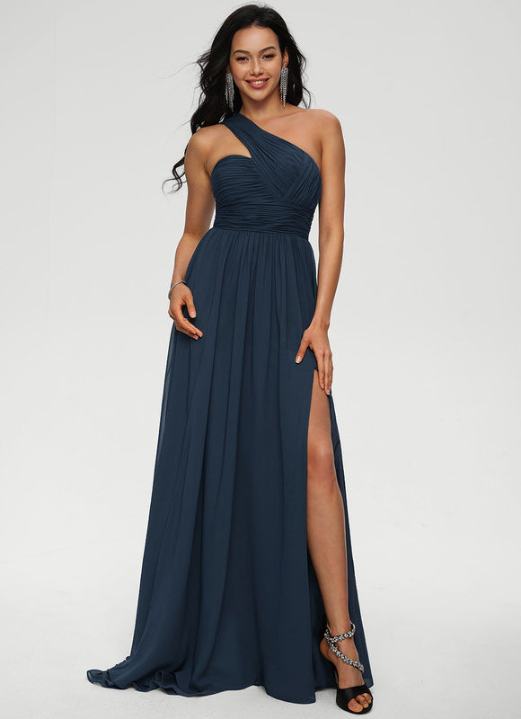 Robe Chic Satin Asymétrique