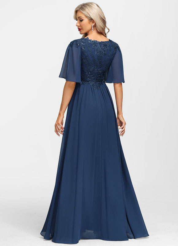 Robe Chic Longue Bleu Cobalt - gallery 3