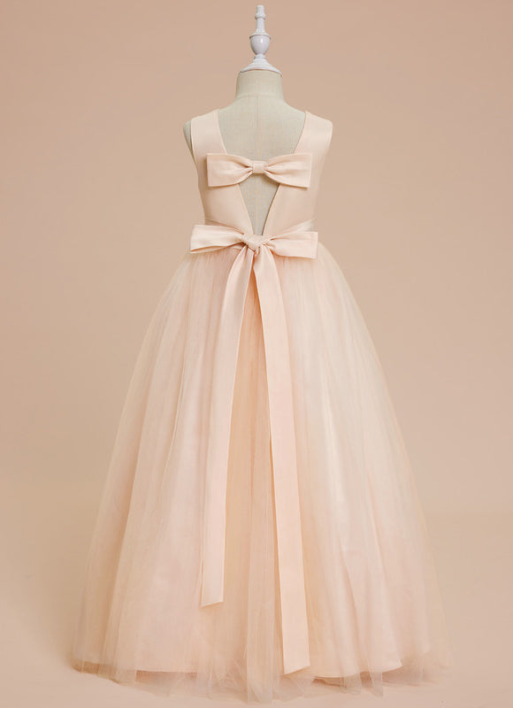 Robe Chic Tulle Satin Enfant