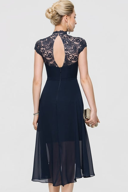 Robe Chic Fluide Bleu - gallery 3