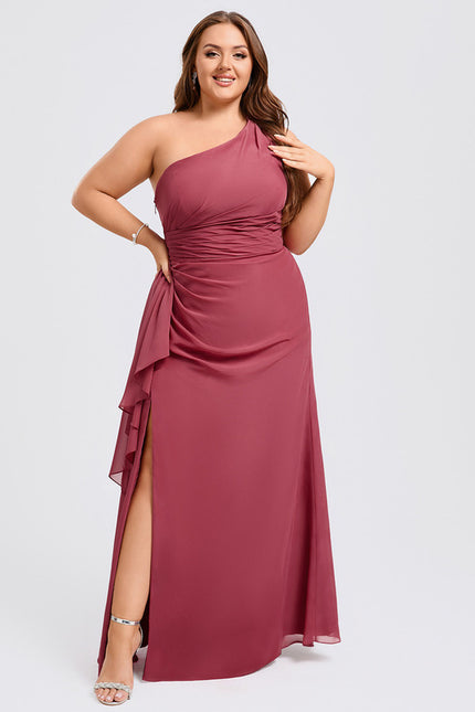 Robe Chic Asymétrique Beige - gallery 5